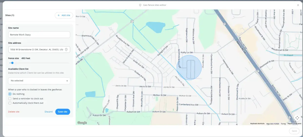 connecteam geofencing