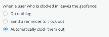 connecteam geofence options