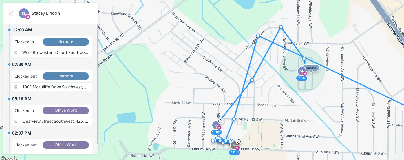 connecteam review breadcrumb view