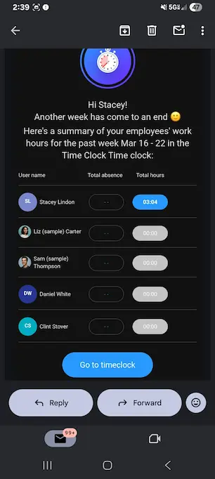 Connecteam admin report