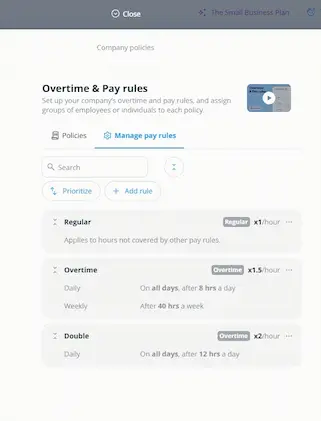 overtime and pay rules connecteam