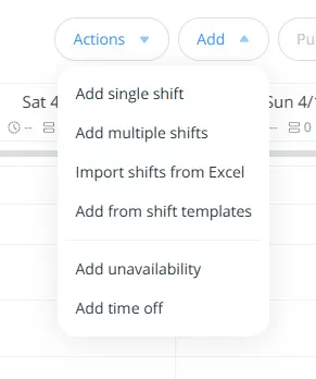 connecteam scheduling options