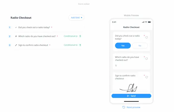 connecteam review customizable forms