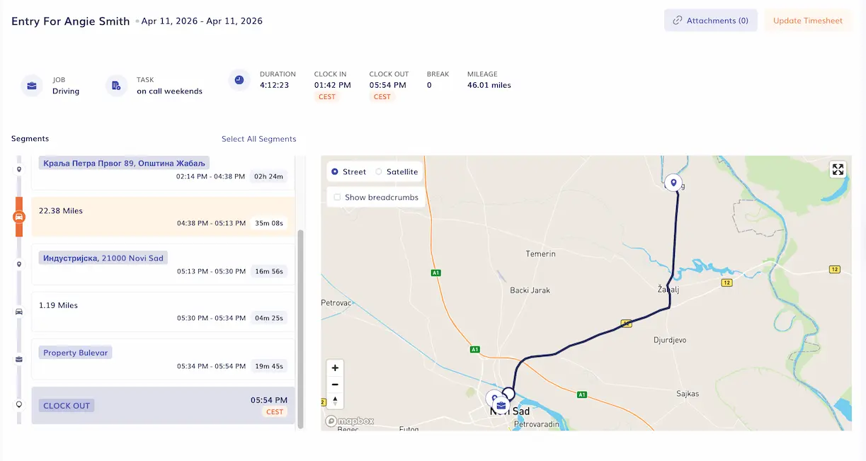 timeero vs driversnote segemented tracking