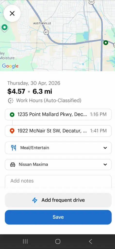 mileiq review mobile long trip