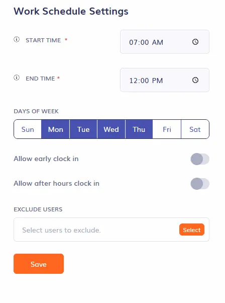 timeero auto clock in and out