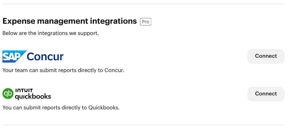 MileIQ integration options