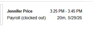 triplog review timecard