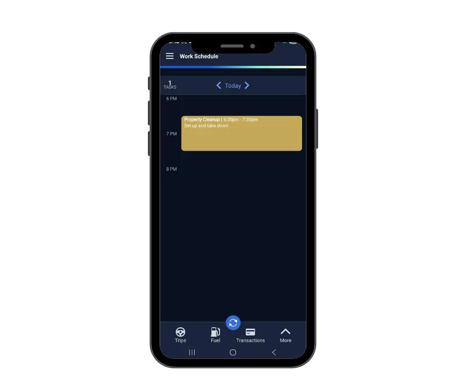 triplog schedule mobile device