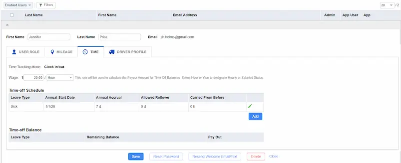 triplog pto tracking