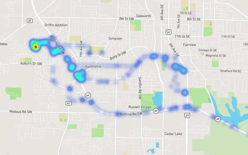 triplog heat map