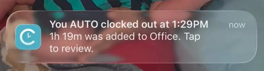 constructionclock push notification