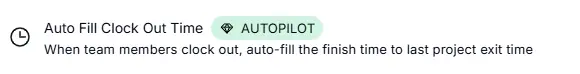 workyard auto clock in settings