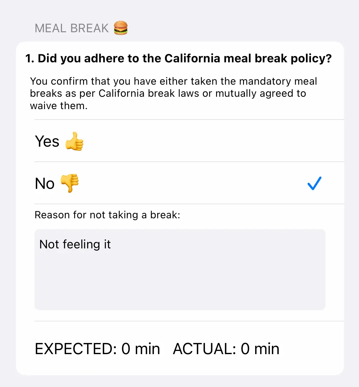 timeero california breaks daily sign off mobile