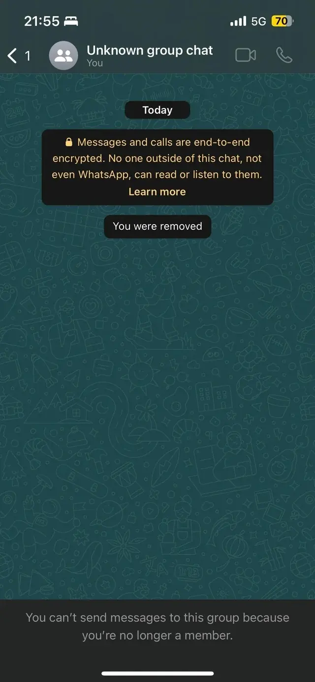 whats app chat controls