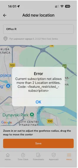 jibble free plan is limited to two locations