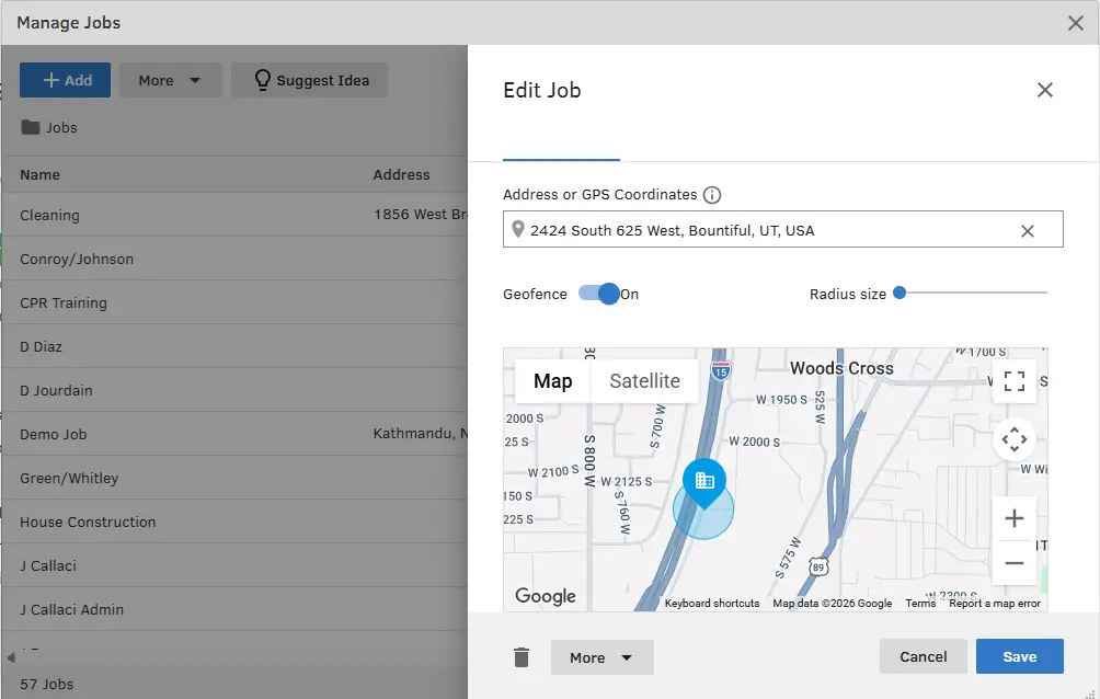 QuickBooks time review; GEOFENCING settings