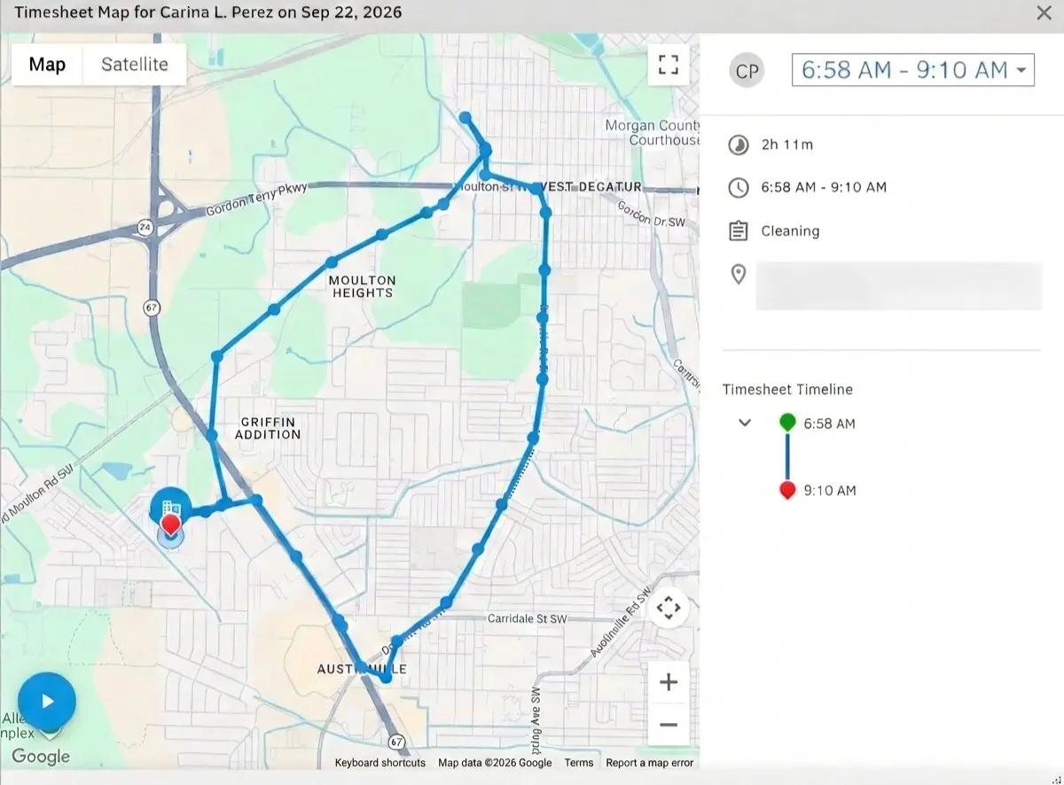 QuickBooks TIme review mileage tracking test