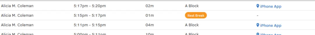 QuickBooks time break logging
