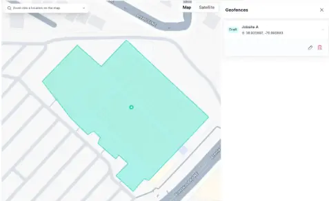 workyard polygon geofence
