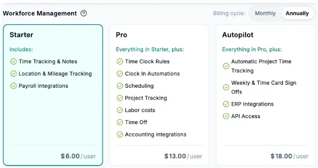workyard pricing