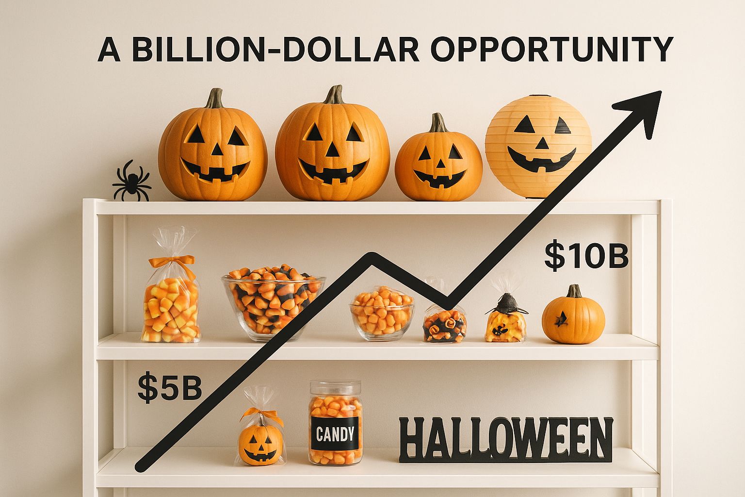 Infographic about halloween in retail media