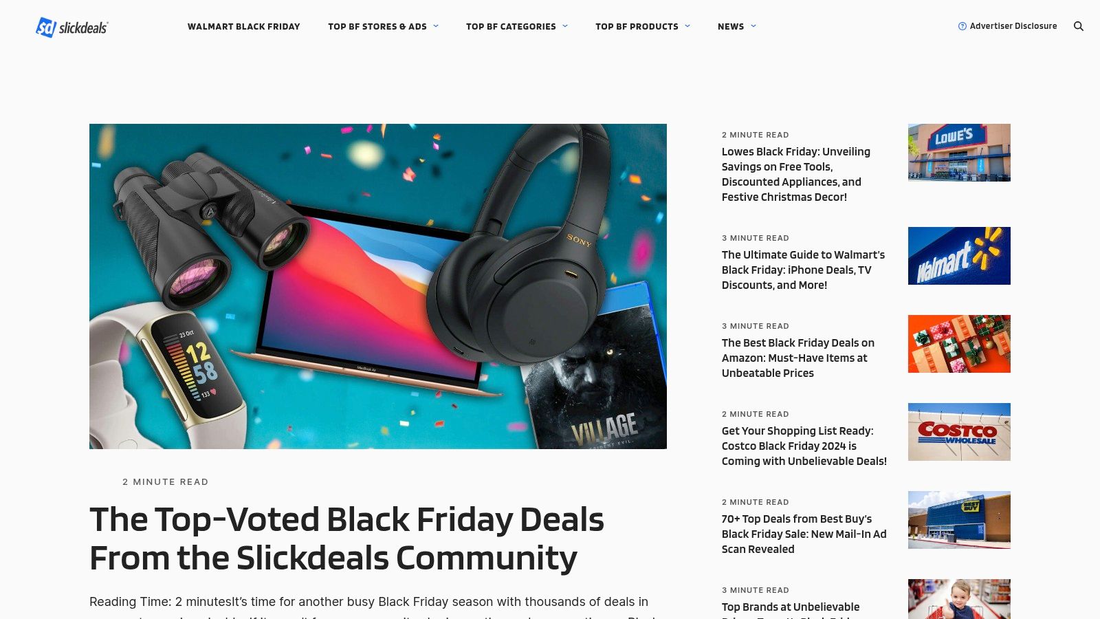 Slickdeals – Black Friday hub (community-vetted deals)