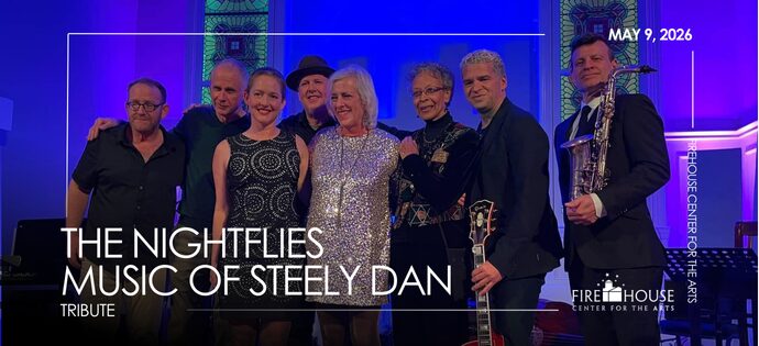 The Nightflies – Music of Steely Dan: What began as an informal get-together of 10 talented musicians for the love and challenge of playing the intricate arrangements of Donald Fagen, Walter Becker, of Steely Dan, became a high energy, danceable party.