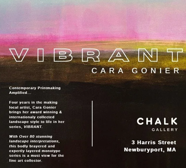 Vibrant: A solo exhibition of monotypes  and paintings by Cara Gonier