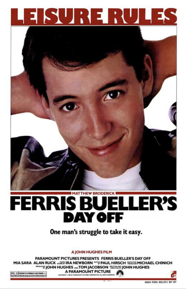 Craft Cinema: "Ferris Bueller's Day Off" -- the lights will be on halfway so you can see your work as you craft  & enjoy a great movie! Presented in collaboration with Newburyport Youth Services