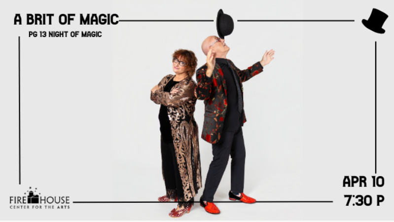 A Brit of Magic: Hilarious show presented by World Champion Magician Keith Fields and the effervescent, shoe loving, Lady Sarah.  ‘Delightfully wacky… bordering on the manic’ Edinburgh Festival News
