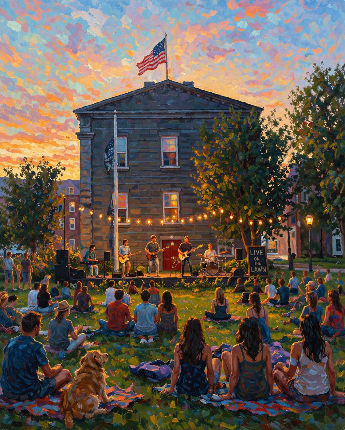 Summer Concert Series: Bring your own lawn chairs or blankets and enjoy music on the scenic back lawn, just steps from the Merrimac River. In partnership with the Firehouse Center for the Arts.