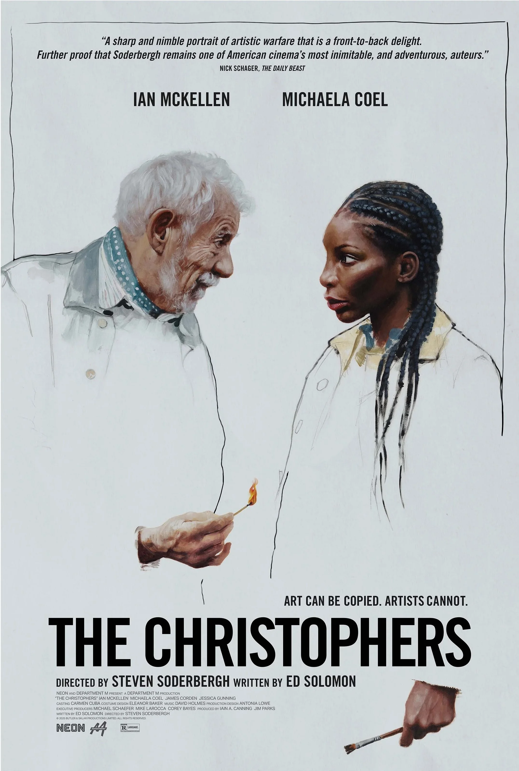 Film -- The Christophers -- Ian McKellen and Michaela Coel star in the latest film from director Stephen Soderbergh
