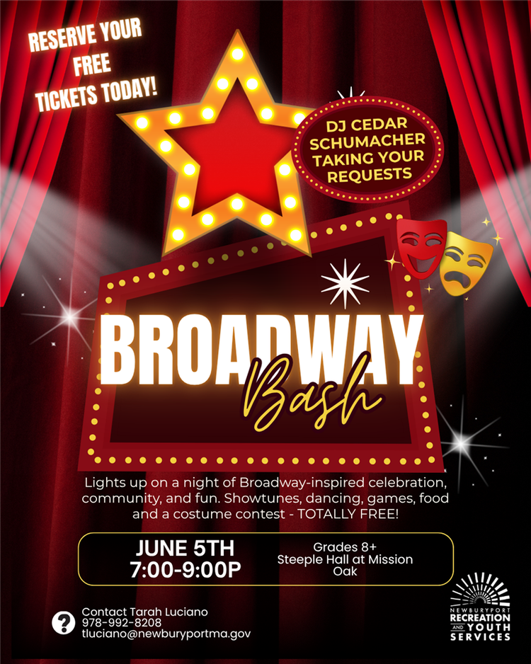 Broadway Bash Youth Event! Don’t miss out on the party that’s all about music, drama, and non-stop excitement! 
