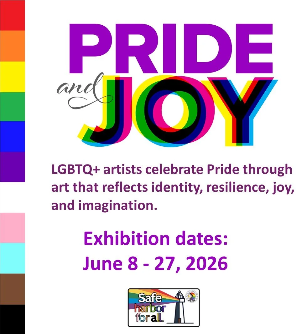 Pride and Joy: LGBTQ+ artists celebrate pride through art. Featured artist Wes Davies "Ugly". (Reception, June 11th, 7-9pm)