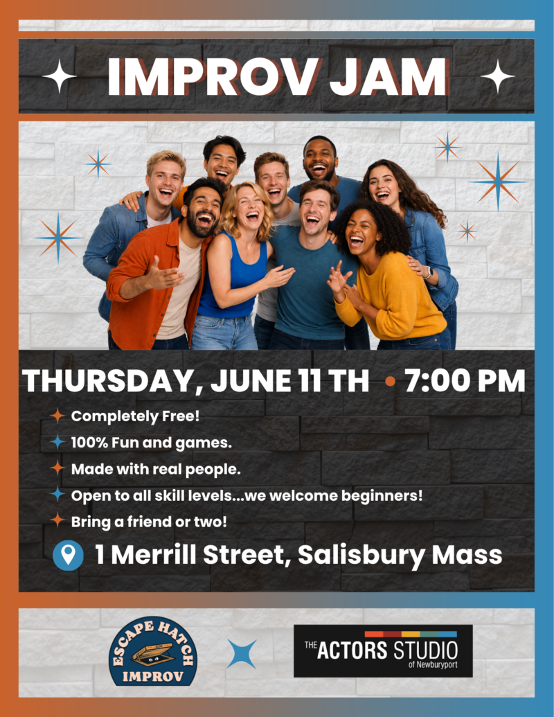 Improv Jam: Whether you’re a seasoned performer, a curious beginner, or someone who wants to dip a toe into the world of spontaneous play - From silly games to short scenes, we’ll explore classic improv formats in a supportive, no-pressure environment.