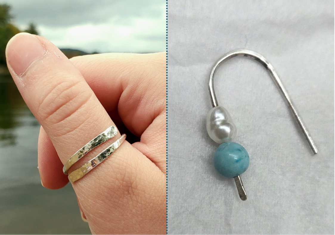 Sterling Silver Ring and Earrings Workshop with La Belle Cove Crafts -- Create two beautiful sterling silver jewelry pieces in this hands-on workshop!