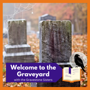Welcome to the Graveyard! Join us for a  90 minute in-person ‘virtual tour’ chronicling cemetery art, history and symbolism. Free and open to all