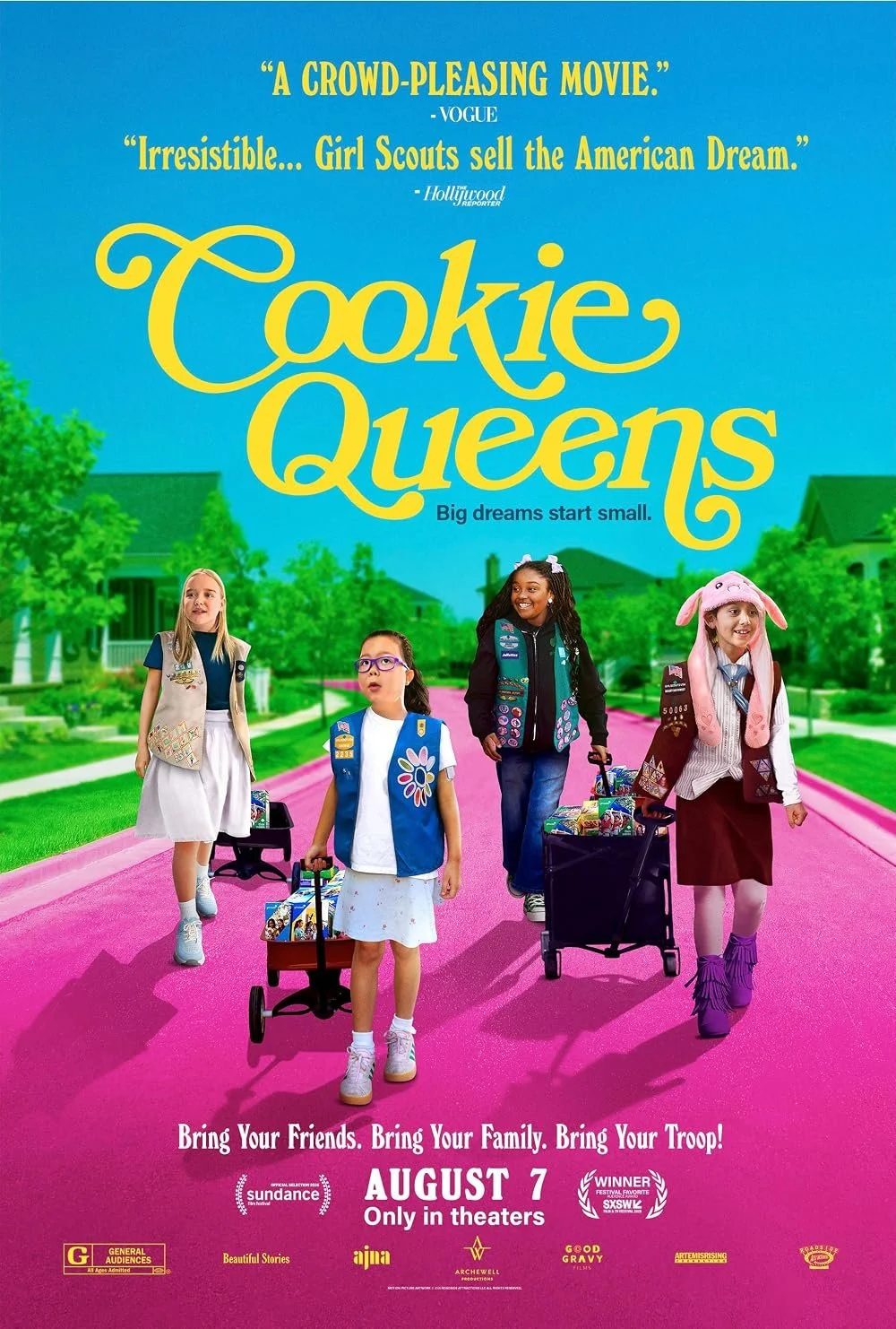 Film -- "Cookie Queens" -- Four incredible Girl Scouts. One $800 million season! (no showing Aug. 16th)