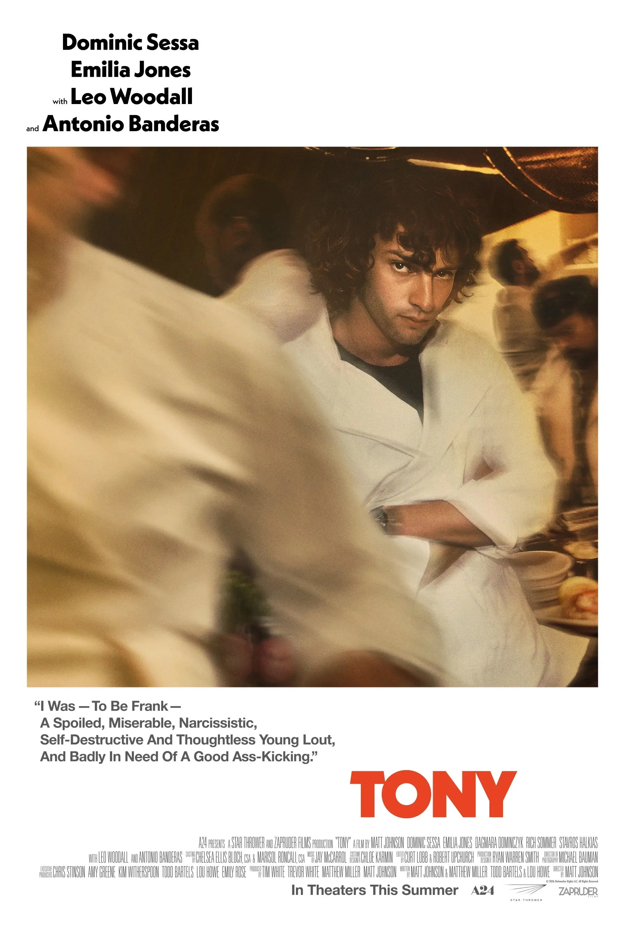 Film -- "Tony" -- a coming-of-age story of Anthony Bourdain's introduction to the culinary world 