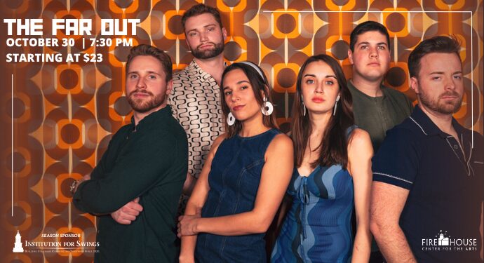 The Far Out:  A funk and soul pop band from Boston, Massachusetts. Taking after the likes of Eagles, Earth, Wind & Fire, and Fleetwood Mac, The Far Out is stacked with multiple lead singers and songwriters.