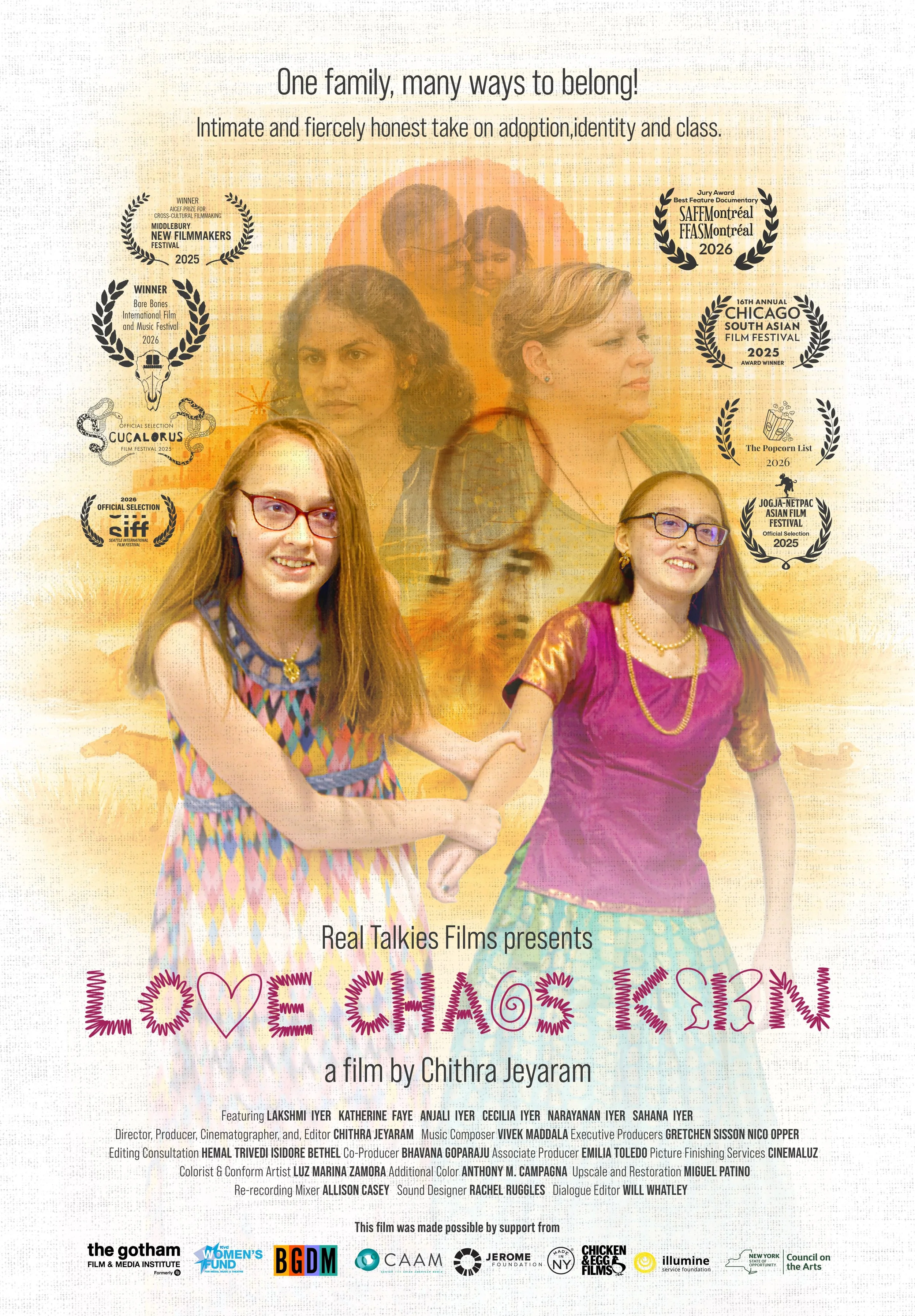 Film --"Love Chaos Kin" -- an intimate, patient, and humorous look at a transracial adoptive family redefining identity and belonging