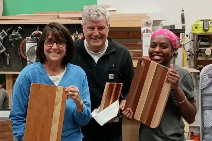 In the Woodshop: Make a Cutting Board -- Learn the basics of woodworking while creating your own beautiful, functional cutting board!