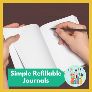 Maker Monday: Simple Journals -- enjoy making your own personalized, refillable journal! Free and open to all