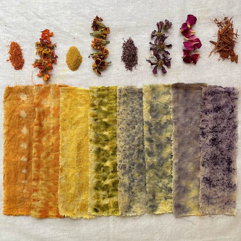 Botanical Dyeing Workshop -- This beginner-friendly session invites participants to explore natural color, creativity, and sustainable craft practices