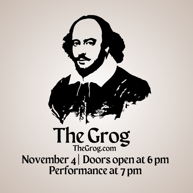 Bar(d) At The Grog: Join us for an evening of Beer and Shakespeare!