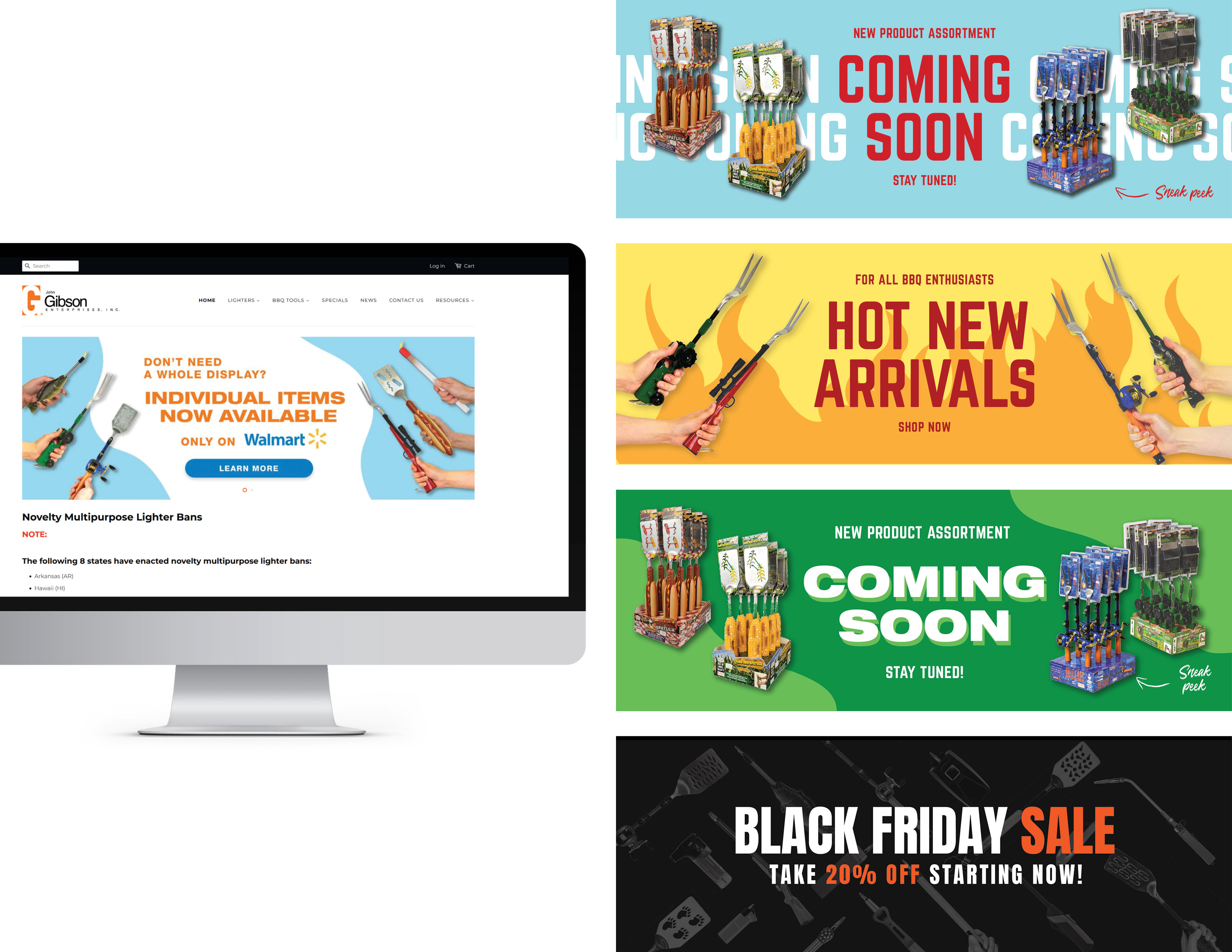 Mockups of six black, white, and gray Instagram post templates