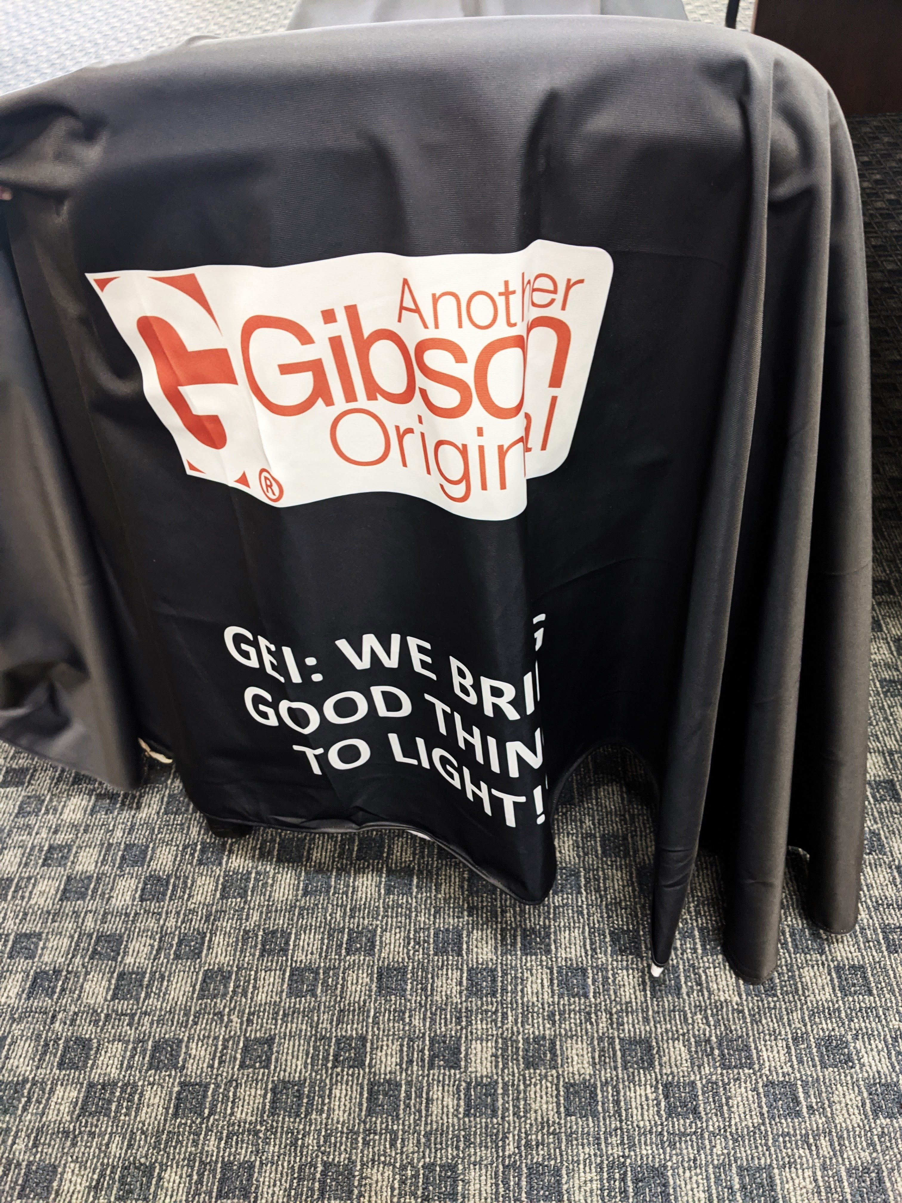 Trade show booth tablecloth - short side right