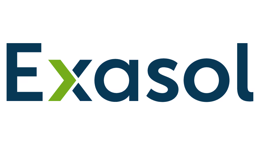 The logo of the Company exasol.