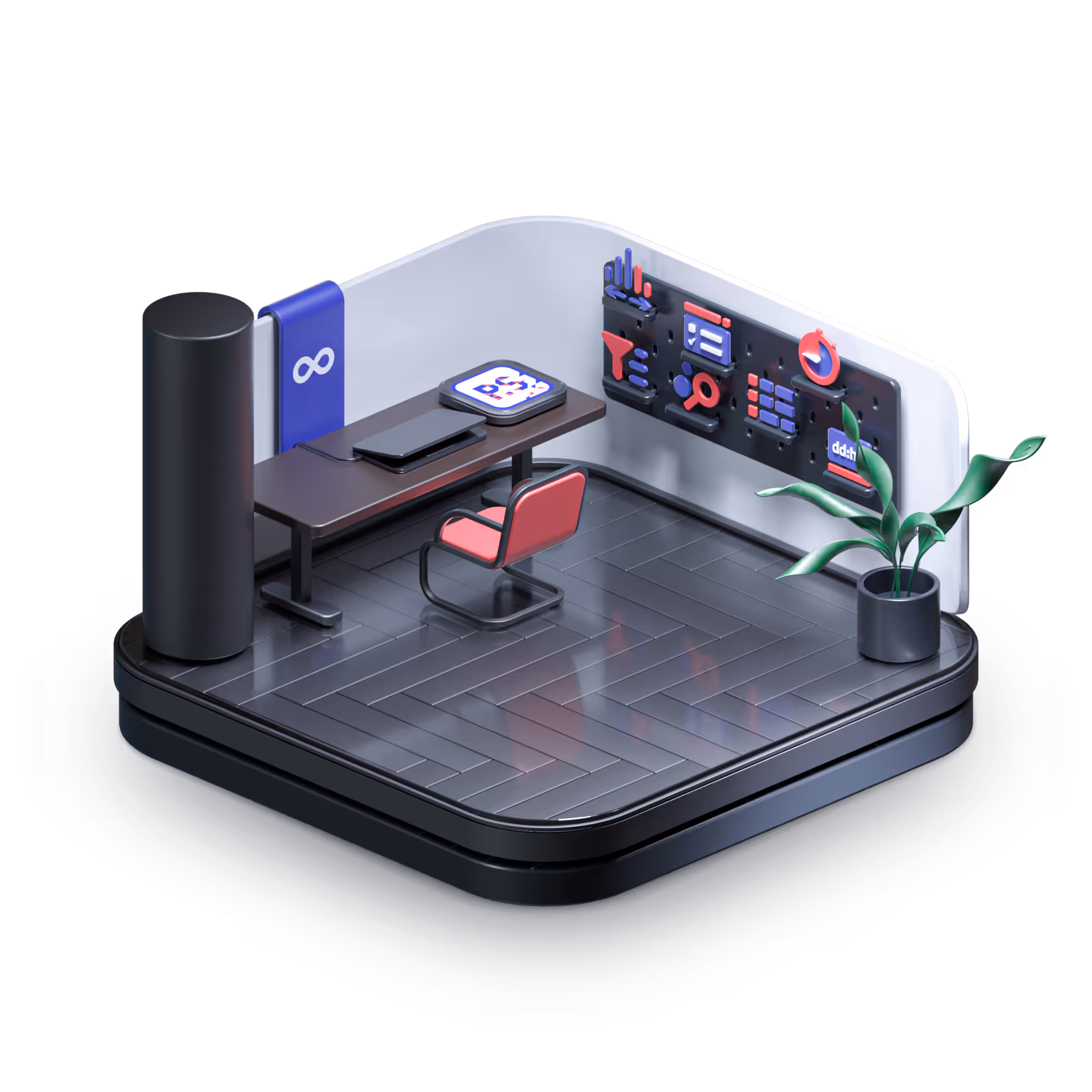 A room that shows the unlimited application possibilities of process.science.